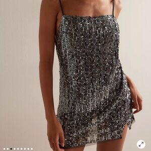 Free People Midnight Kiss Mini Slip